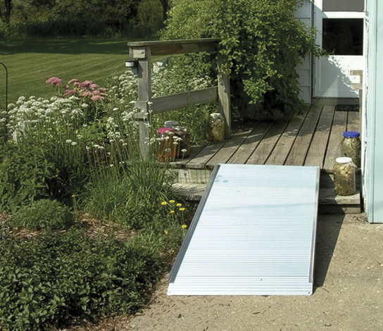 AlumiRamp AlumiLite Solid Curb Ramp - Portable, Aluminum Wheelchair Access Ramp